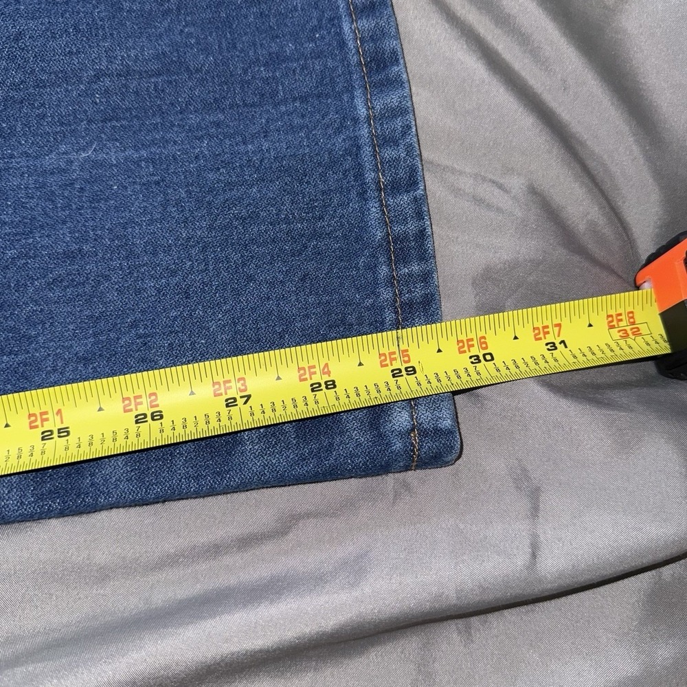 Wrangler Cowboy Cut Slim Fit Jeans Mens 35x30 Blue  936PWD High Rise Straight - Picture 9 of 9